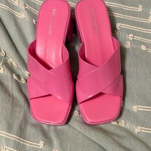 Jeffrey Campbell Hot Pink Mules